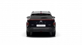 Hyundai Elektro-SUV in Schwarz, Heckansicht vor schwarzem Hintergrund, modernes Design und LED-Rückleuchten