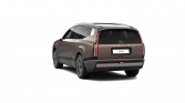 Brauner Hyundai SUV Heck-Seitenansicht, modernes Design, urbaner Hintergrund, bei Tageslicht fotografiert